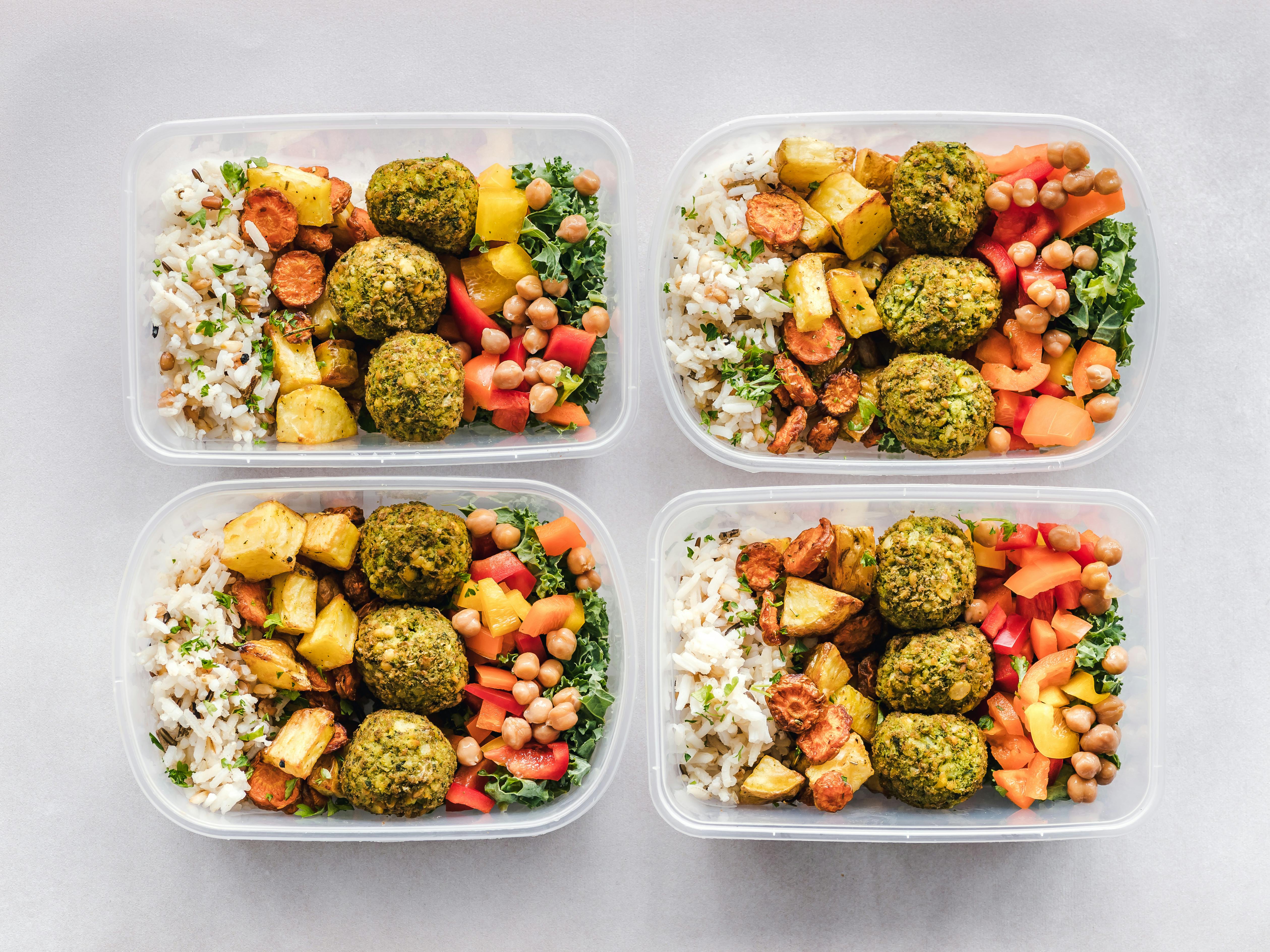 Healthy meal prep containers